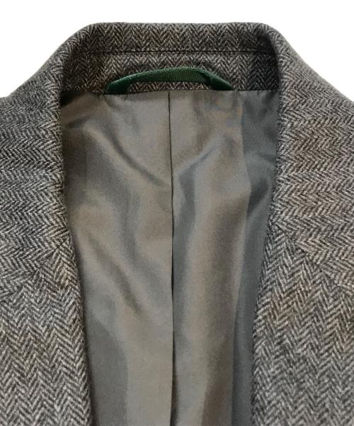 LACOSTE（ラコステ）LACOSTE (ラコステ) ダブルブレスト ウール＆カシミヤジャケット グレー サイズ:50の古着・服飾アイテム