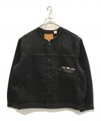 LEVI'Sリーバイス）の古着「Type 1 Trucker Jacket COLLARLESS　PC9-003T4-0000」｜ブラック