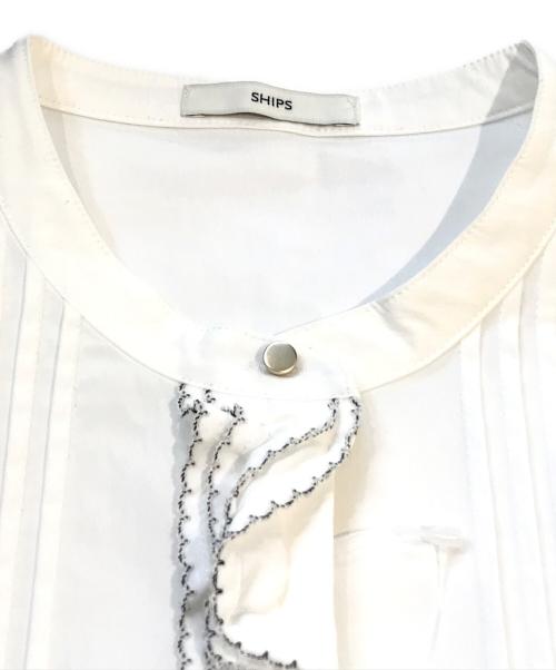 SHIPS（シップス）SHIPS (シップス) フリル刺繍ペプラムブラウス　311-11-2137-0599 ホワイト サイズ:ONESIZE 未使用品の古着・服飾アイテム
