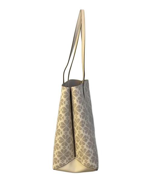 Kate Spade（ケイトスペード）Kate Spade (ケイトスペード) オール デイ スペード フラワー PVC コーテッド キャンバス ラージ トート　PXR00360 ベージュの古着・服飾アイテム