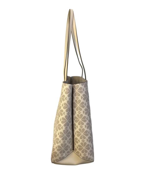 Kate Spade（ケイトスペード）Kate Spade (ケイトスペード) オール デイ スペード フラワー PVC コーテッド キャンバス ラージ トート　PXR00360 ベージュの古着・服飾アイテム