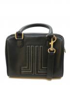 LANVIN en Bleuランバンオンブルー）の古着「2WAYショルダーバッグ」｜ブラック