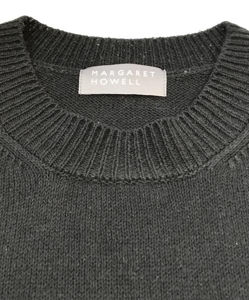 MARGARET HOWELL（マーガレットハウエル）MARGARET HOWELL (マーガレットハウエル) リネン混ニット ブラック サイズ:Mの古着・服飾アイテム