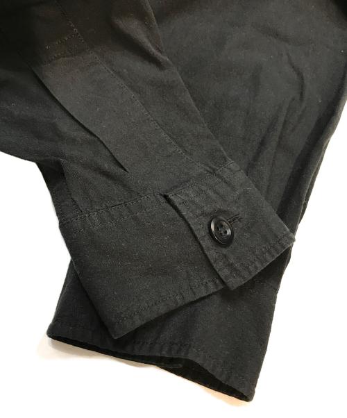 MARGARET HOWELL（マーガレットハウエル）MARGARET HOWELL (マーガレットハウエル) バンドカラーシャツ ブラック サイズ:Sの古着・服飾アイテム