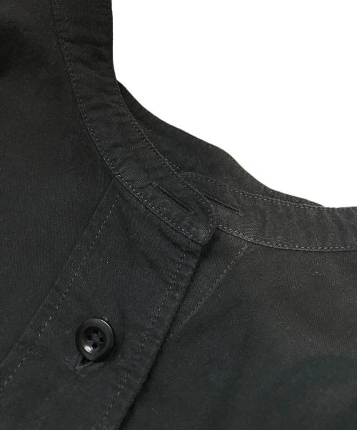 MARGARET HOWELL（マーガレットハウエル）MARGARET HOWELL (マーガレットハウエル) バンドカラーシャツ ブラック サイズ:Sの古着・服飾アイテム