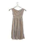 HER LIP TOハーリップトゥ）の古着「Valletta Long Dress　1232305126」｜ベージュ