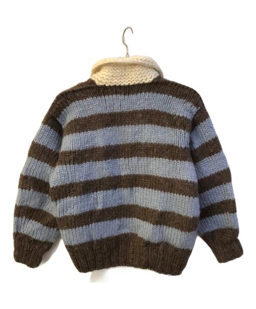 THUNDERBIRD（サンダーバード）thunderbird (サンダーバード) カウチンニット ブルー サイズ:freeの古着・服飾アイテム