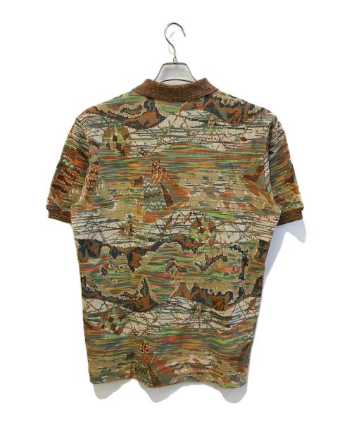 missoni（ミッソーニ）MISSONI (ミッソーニ) ニットポロシャツ ブラウン サイズ:52の古着・服飾アイテム