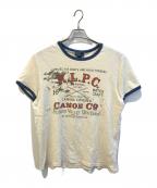 POLO RALPH LAURENポロ・ラルフローレン）の古着「リンガーTシャツ」｜アイボリー
