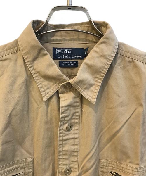 POLO RALPH LAUREN（ポロ・ラルフローレン）POLO RALPH LAUREN (ポロ・ラルフローレン) フィッシングシャツ ベージュ サイズ:ＸＬの古着・服飾アイテム