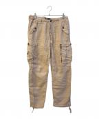 POLO RALPH LAURENポロ・ラルフローレン）の古着「リネンカーゴパンツ」｜ベージュ
