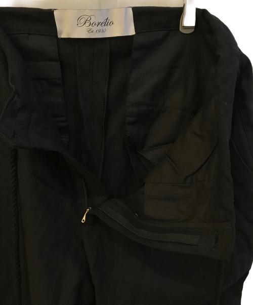 borelio（ボレリオ）borelio (ボレリオ) リネンパンツ　RC-18-1-001 ブラック サイズ:48の古着・服飾アイテム