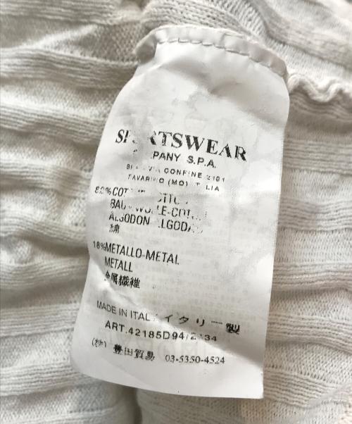 C.P COMPANY（シーピーカンパニー）C.P COMPANY (シーピーカンパニー) ニット ホワイト サイズ:6の古着・服飾アイテム