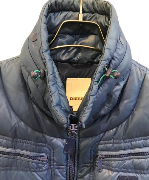 DIESEL（ディーゼル）DIESEL (ディーゼル) ダウンベスト ブルー サイズ:Ｓの古着・服飾アイテム