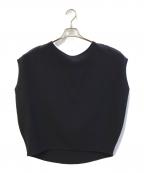 SOEJUソージュ）の古着「ショートスリーブコクーンブラウス　S-01-SB-008」｜ネイビー