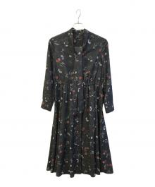 23区（ニジュウサンク）の古着「花柄ワンピース　OP.WO.KW.1308」｜ブラック