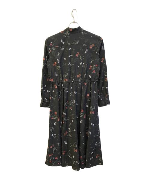 23区（ニジュウサンク）23区 (ニジュウサンク) 花柄ワンピース　OP.WO.KW.1308 ブラック サイズ:Ｌの古着・服飾アイテム