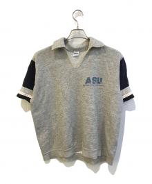 Champion（チャンピオン）の古着「70’S襟付き半袖スウェット」｜グレー