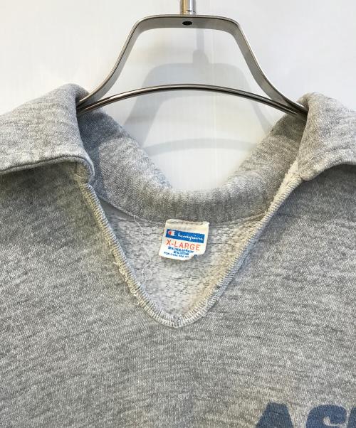 Champion（チャンピオン）Champion (チャンピオン) 70’S襟付き半袖スウェット グレー サイズ:ＸＬの古着・服飾アイテム