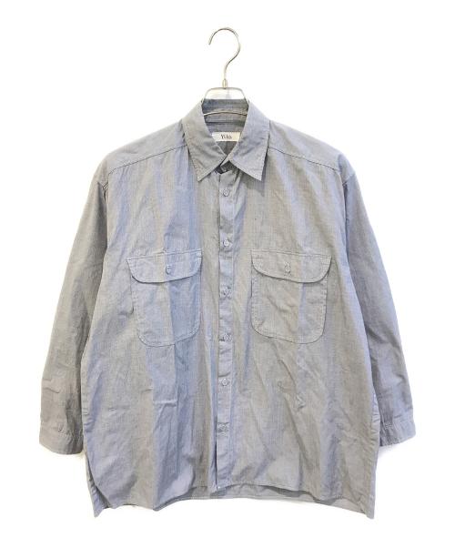 Y's bis（ワイズビス）Y'S bis (ワイズビス) ワークシャツ グレー サイズ:表記なしの古着・服飾アイテム