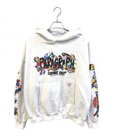 paragraph（パラグラフ）の古着「スマイルマルチロゴプリントスウェット」｜グレー