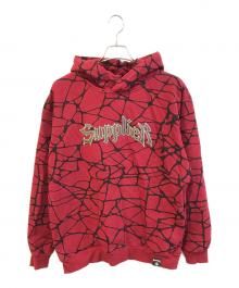 SUPPLIER（サプライヤー）の古着「Crack Hoodie」｜レッド