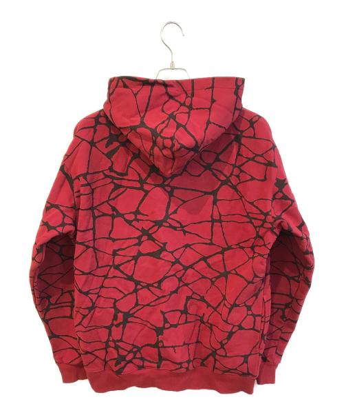 SUPPLIER（サプライヤー）SUPPLIER (サプライヤー) Crack Hoodie レッド サイズ:XLの古着・服飾アイテム