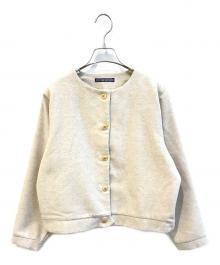 TIGRE BROCANTE（ティグルブロカンテ）の古着「ノーカラージャケット」｜グレー