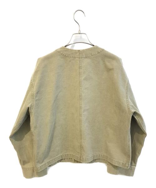 Spick and Span（スピック＆スパン）Spick and Span (スピック＆スパン) コットンノーカラー金ボタンブルゾン　23011200700010 オリーブ サイズ:Fの古着・服飾アイテム