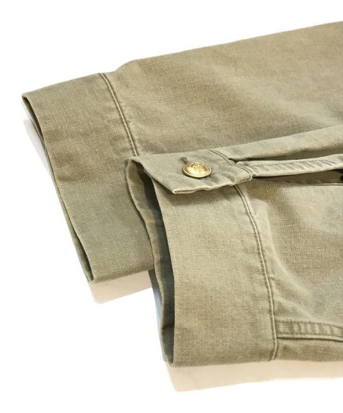 Spick and Span（スピック＆スパン）Spick and Span (スピック＆スパン) コットンノーカラー金ボタンブルゾン　23011200700010 オリーブ サイズ:Fの古着・服飾アイテム