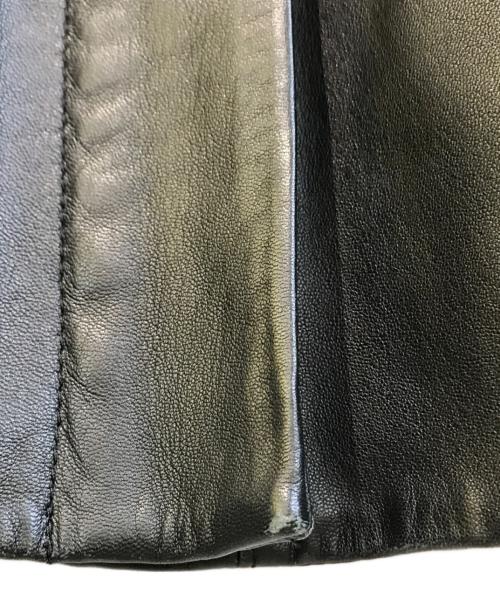 UNTITLED（アンタイトル）UNTITLED (アンタイトル) ラムレザージャケット　153-49903 ブラック サイズ:4の古着・服飾アイテム