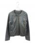 UNTITLED（アンタイトル）の古着「ラムレザージャケット　153-49903」｜ブラック