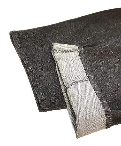 cafe de INDiGo（カフェ ド インディゴ）cafe de INDiGo (カフェ ド インディゴ) ストレッチカーブデニム　MIE102PCE ブラック サイズ:W25 未使用品の古着・服飾アイテム