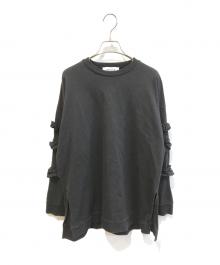 ENFOLD（エンフォルド）の古着「SCREW-SLEEVE PULLOVER　300GS280-0800」｜ブラック