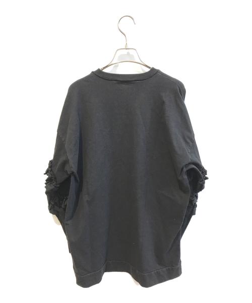 ENFOLD（エンフォルド）ENFOLD (エンフォルド) SCREW-SLEEVE PULLOVER　300GS280-0800 ブラック サイズ:Ｍの古着・服飾アイテム