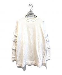 ENFOLD（エンフォルド）の古着「SCREW-SLEEVE PULLOVER ENFOLD　300GS280-0800　」｜ホワイト