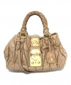 MIU MIUミュウミュウ）の古着「2WAYバッグ　マテラッセ」｜ベージュ