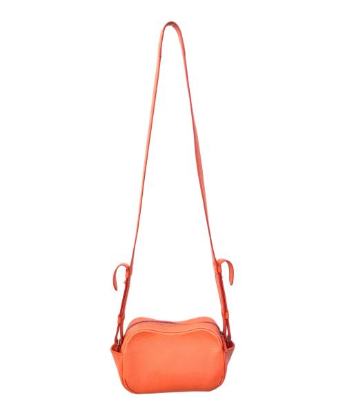 HIROFU（ヒロフ）HIROFU (ヒロフ) カーラレザーショルダーバッグS オレンジの古着・服飾アイテム