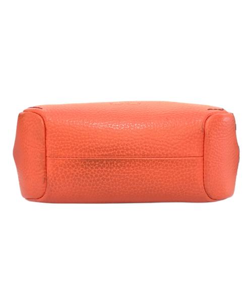 HIROFU（ヒロフ）HIROFU (ヒロフ) カーラレザーショルダーバッグS オレンジの古着・服飾アイテム