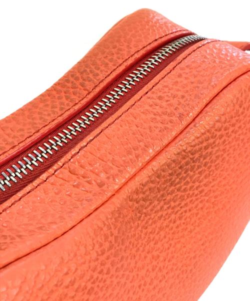 HIROFU（ヒロフ）HIROFU (ヒロフ) カーラレザーショルダーバッグS オレンジの古着・服飾アイテム