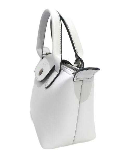 LONGCHAMP（ロンシャン）LONGCHAMP (ロンシャン) エクストラ XS トップハンドルバッグ グレーの古着・服飾アイテム