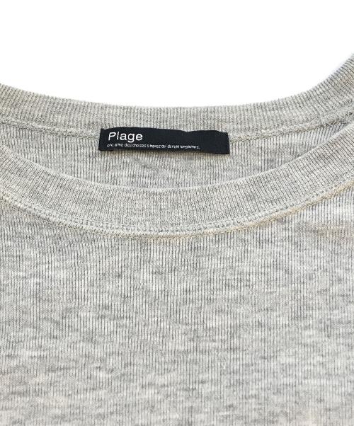 Plage（プラージュ）Plage (プラージュ) premium フライス long Tシャツ　22070922720030 グレー サイズ:Freeの古着・服飾アイテム