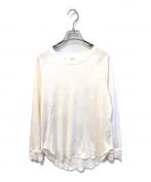 Plage（プラージュ）の古着「premium フライス long Tシャツ　22070922702010」｜ホワイト