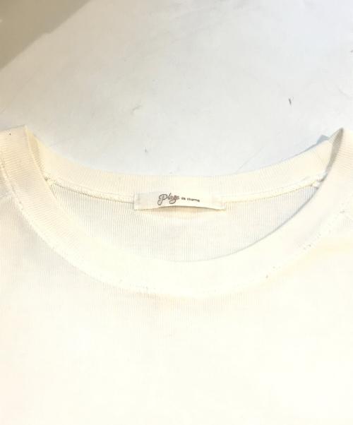Plage（プラージュ）Plage (プラージュ) premium フライス long Tシャツ　22070922702010 ホワイト サイズ:Freeの古着・服飾アイテム
