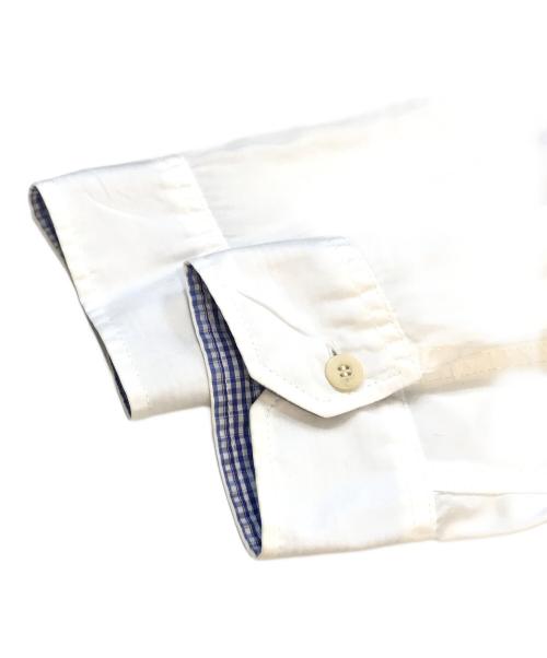 JUNYA WATANABE CdG MAN（ジュンヤ ワタナベ コム デ ギャルソン マン）JUNYA WATANABE CDG MAN (ジュンヤ ワタナベ コム デ ギャルソン マン) 切替シャツ ホワイト×ブルー サイズ:Ｌの古着・服飾アイテム