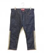 JUNYA WATANABE CdG MAN×LEVI'Sジュンヤ ワタナベ コム デ ギャルソン マン×リーバイス）の古着「再構築デニムパンツ　WC-P212」｜インディゴ×グリーン