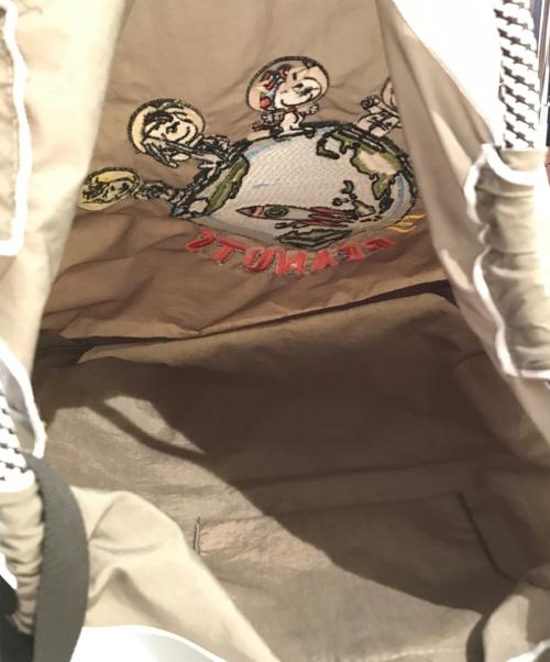 BALL & CHAIN（ボールアンドチェーン）Ball & Chain (ボールアンドチェーン) PEANUTS (ピーナッツ) トートバッグ オリーブの古着・服飾アイテム
