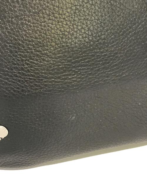 LONGCHAMP（ロンシャン）LONGCHAMP (ロンシャン) レザーショルダーバッグ ブラックの古着・服飾アイテム