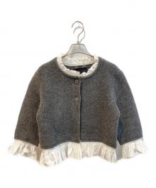 ZARA（ザラ）の古着「ポプリンコンビニットジャケット」｜グレー