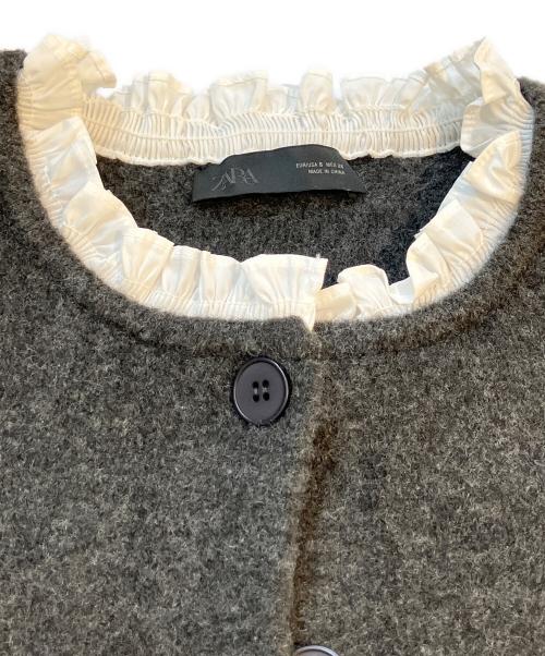 ZARA（ザラ）ZARA (ザラ) ポプリンコンビニットジャケット グレー サイズ:Sの古着・服飾アイテム